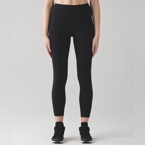 Lululemon Wunder Under Hi-Rise 7/8 Tight (Full-On Luxtreme) - size 6 - black